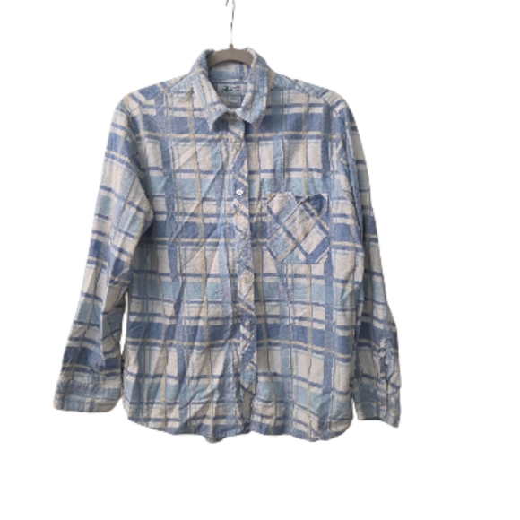 Haband Tops - Haband Pastel Plaid Button-Up Shirt